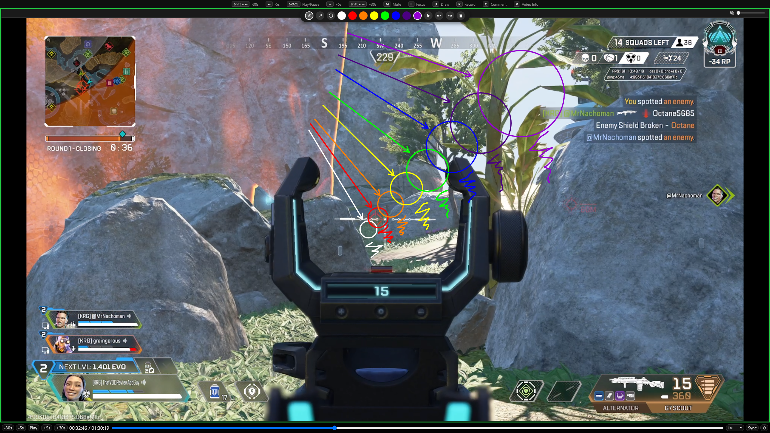 VOD Review Drawing Tools Showcase